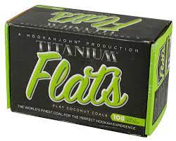 Titanium Flats Natural Hookah Charcoal- Flats - 108ct