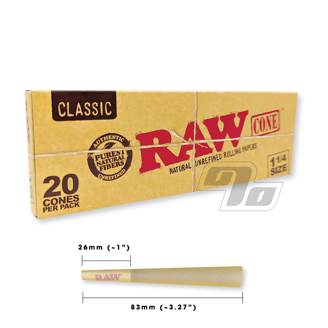 Raw Classic 20 Cones Per Pack