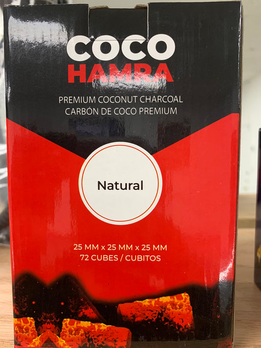 Coco Hamra 72 Cubes Natural Charcoal