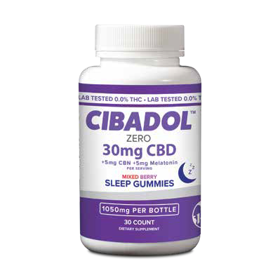 Cibadol Zero Sleep Gummies - Mixed Berry 30 ct 30mg Per Serving